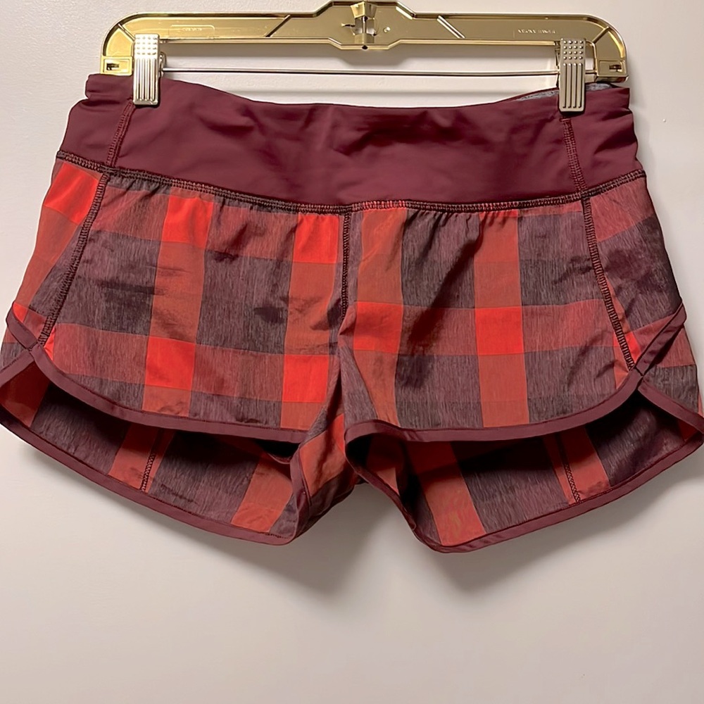 Lululemon Plaid Shorts